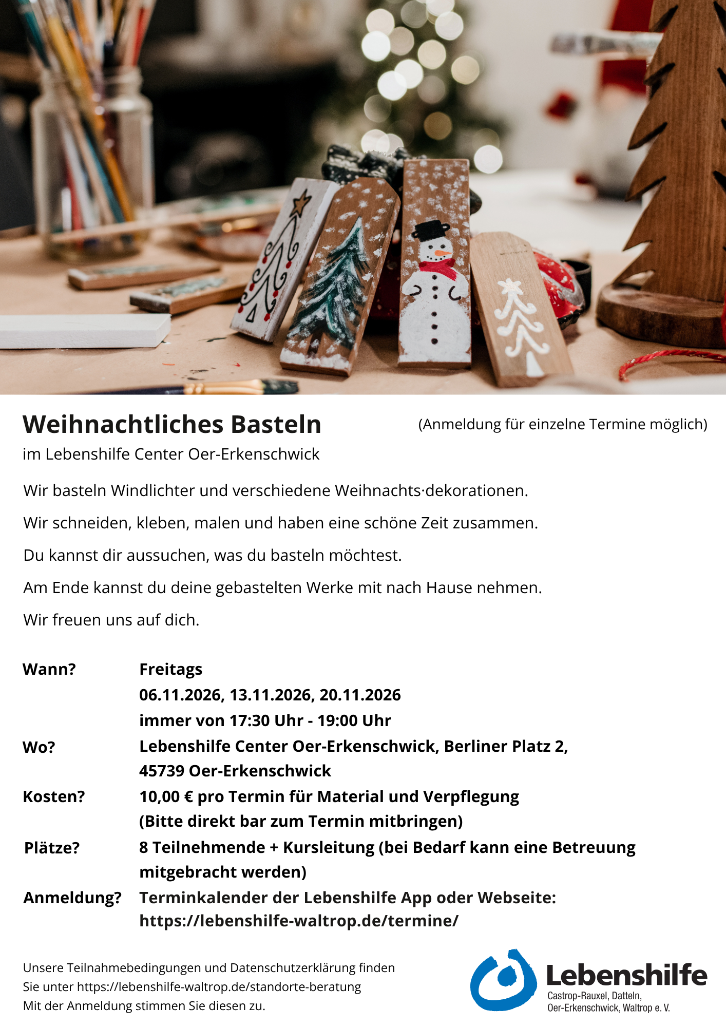 Weihnachtliches Basteln - LH Center OE_Flyer